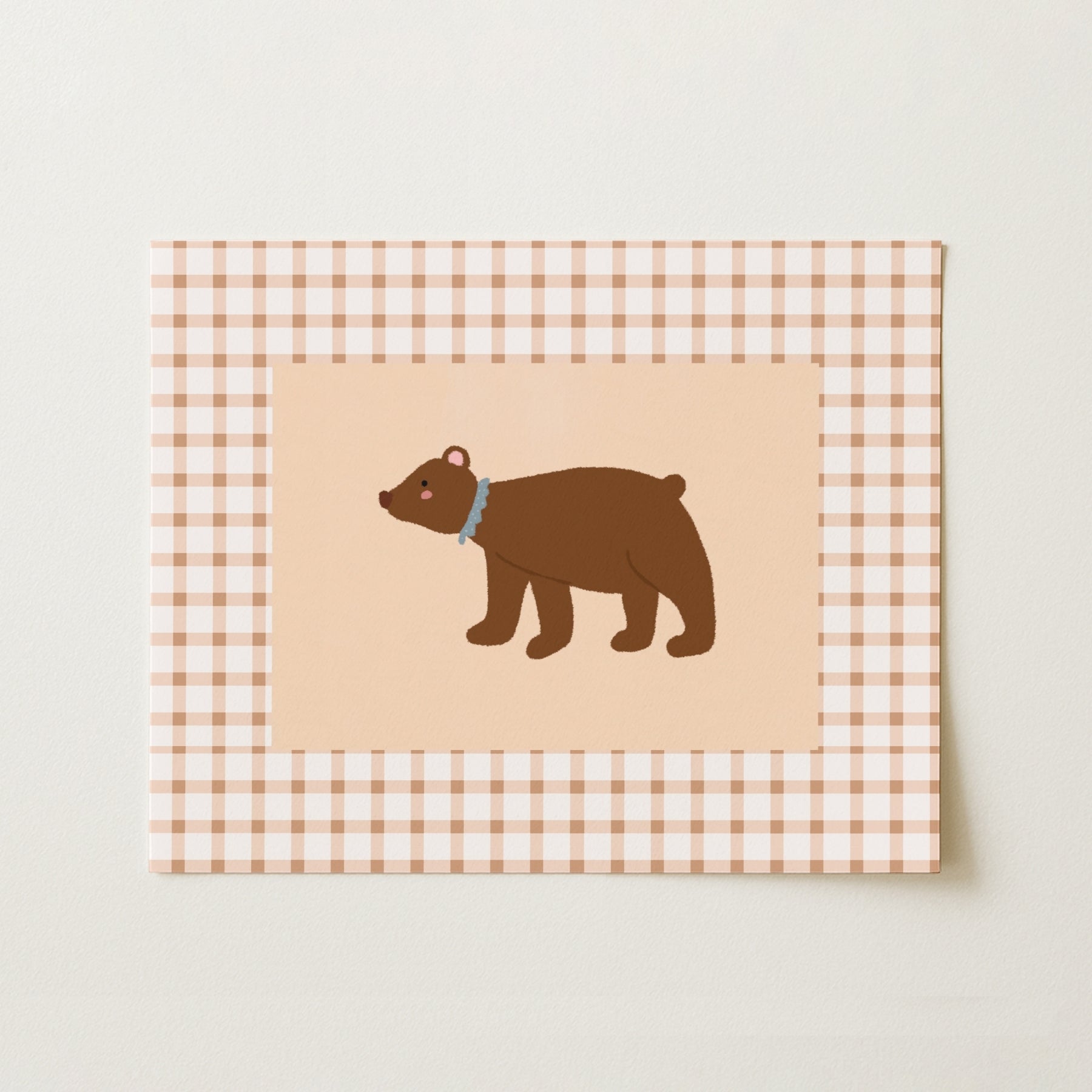 Brown Bear Nursery Print