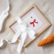 Swan with Pink Bow – Nursery & Kids wall art