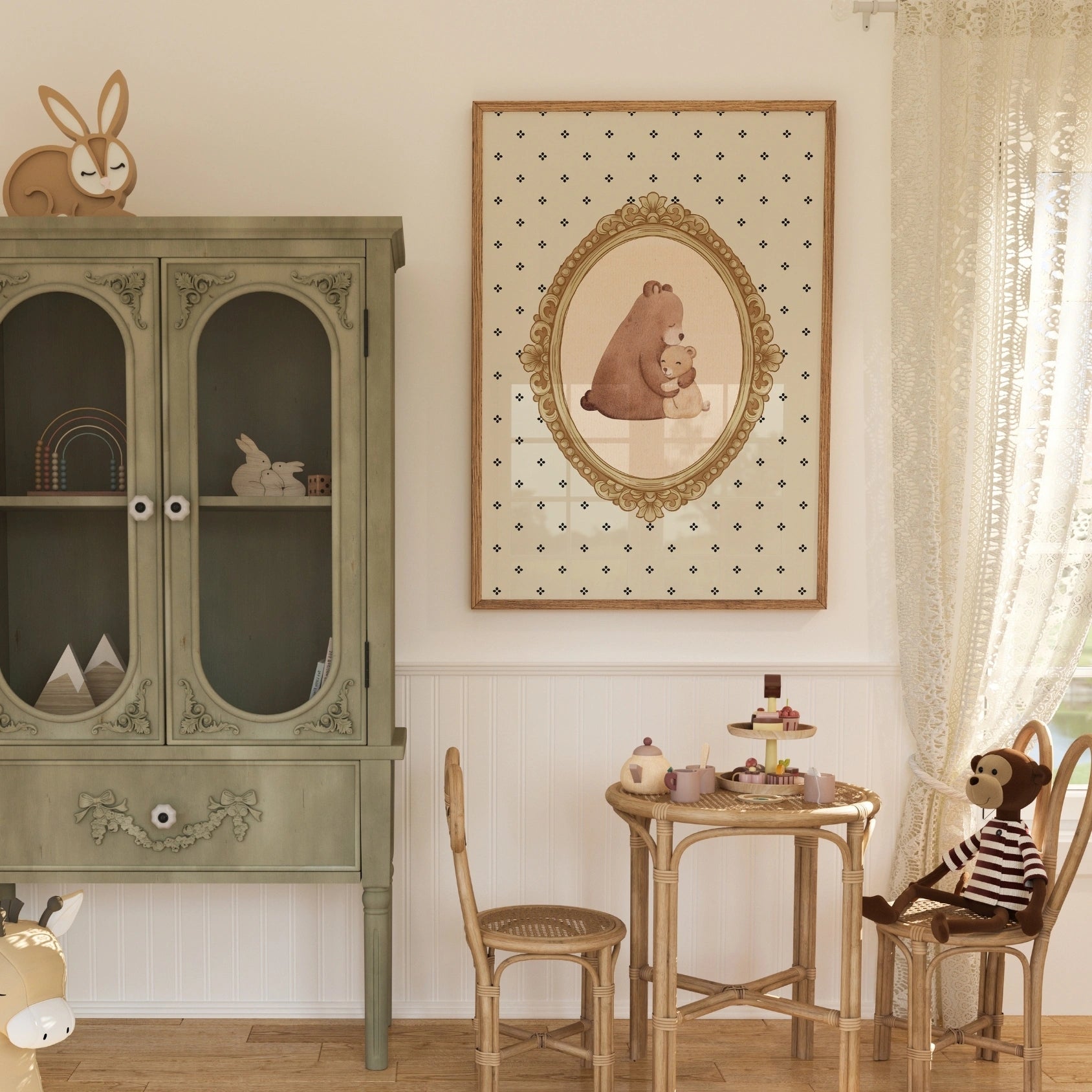 Stampa per la cameretta della famiglia Bear