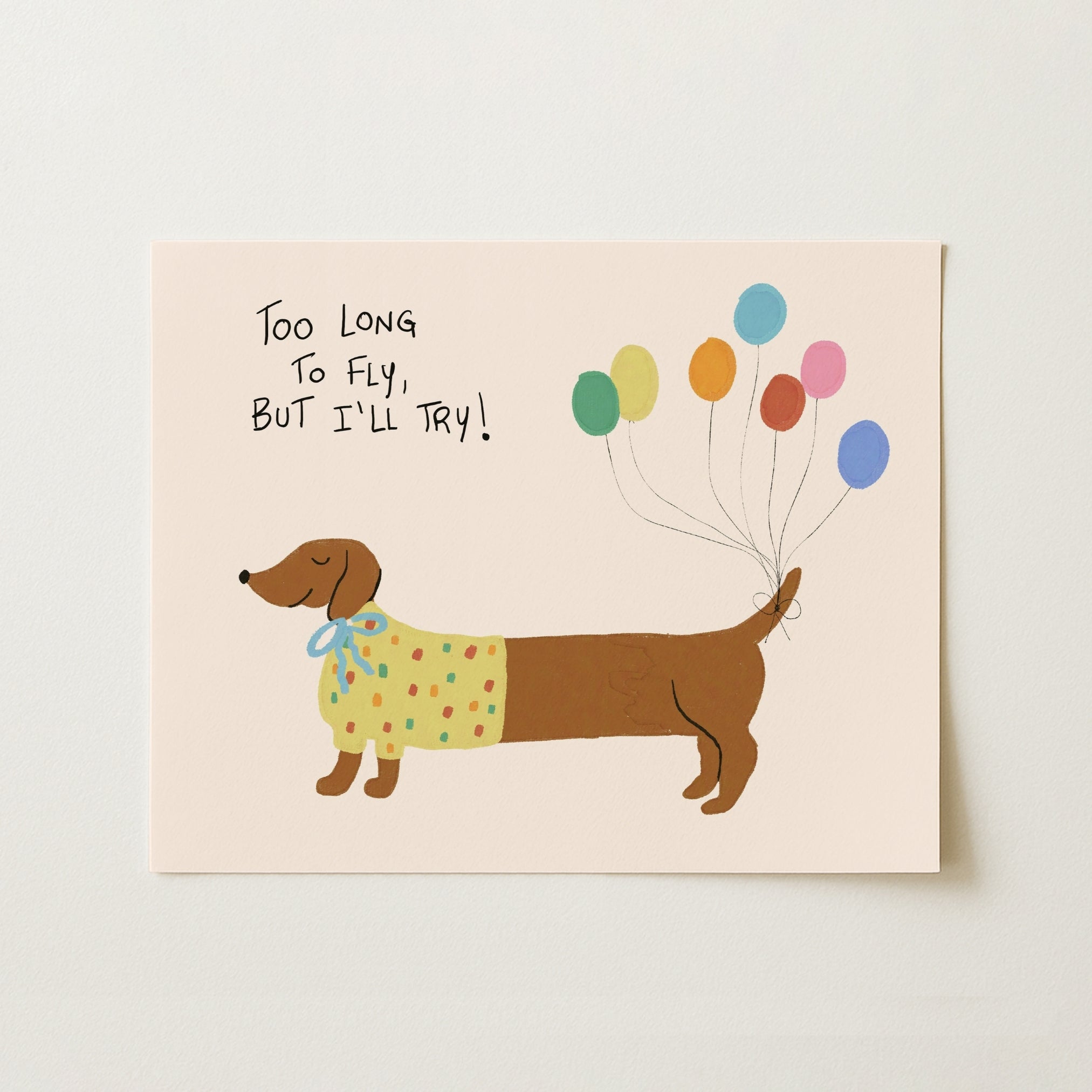 Cute Dog Wall Art for Kids, Colorful Kids Decor