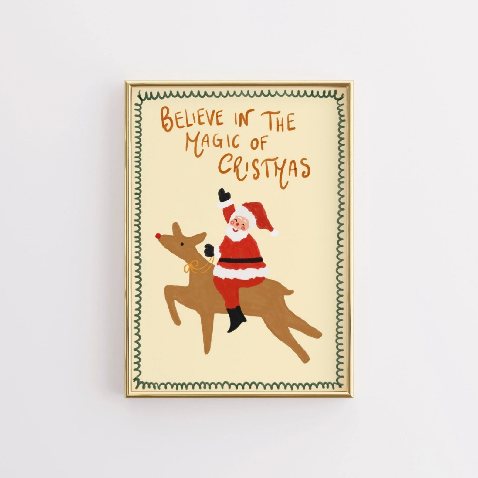 Santa and Reindeer Christmas