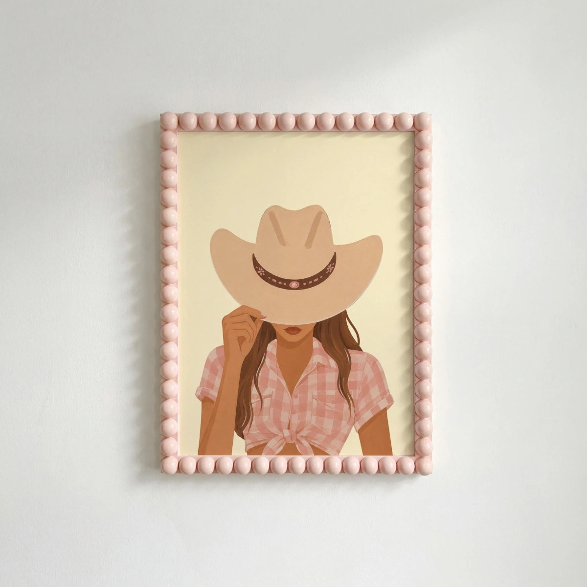 Arte murale ragazza western