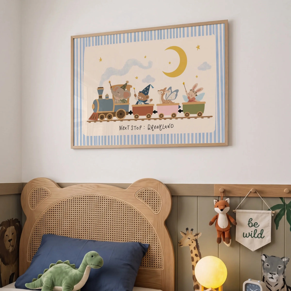 Next Stop Dreamland – Poster fürs Kinderzimmer