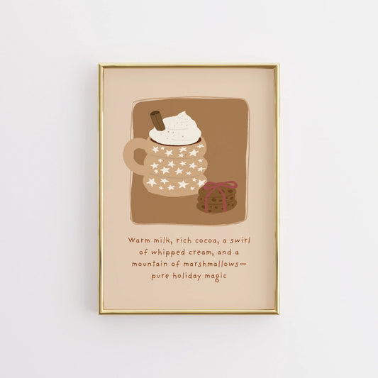 Hot Cocoa Christmas Wall Art