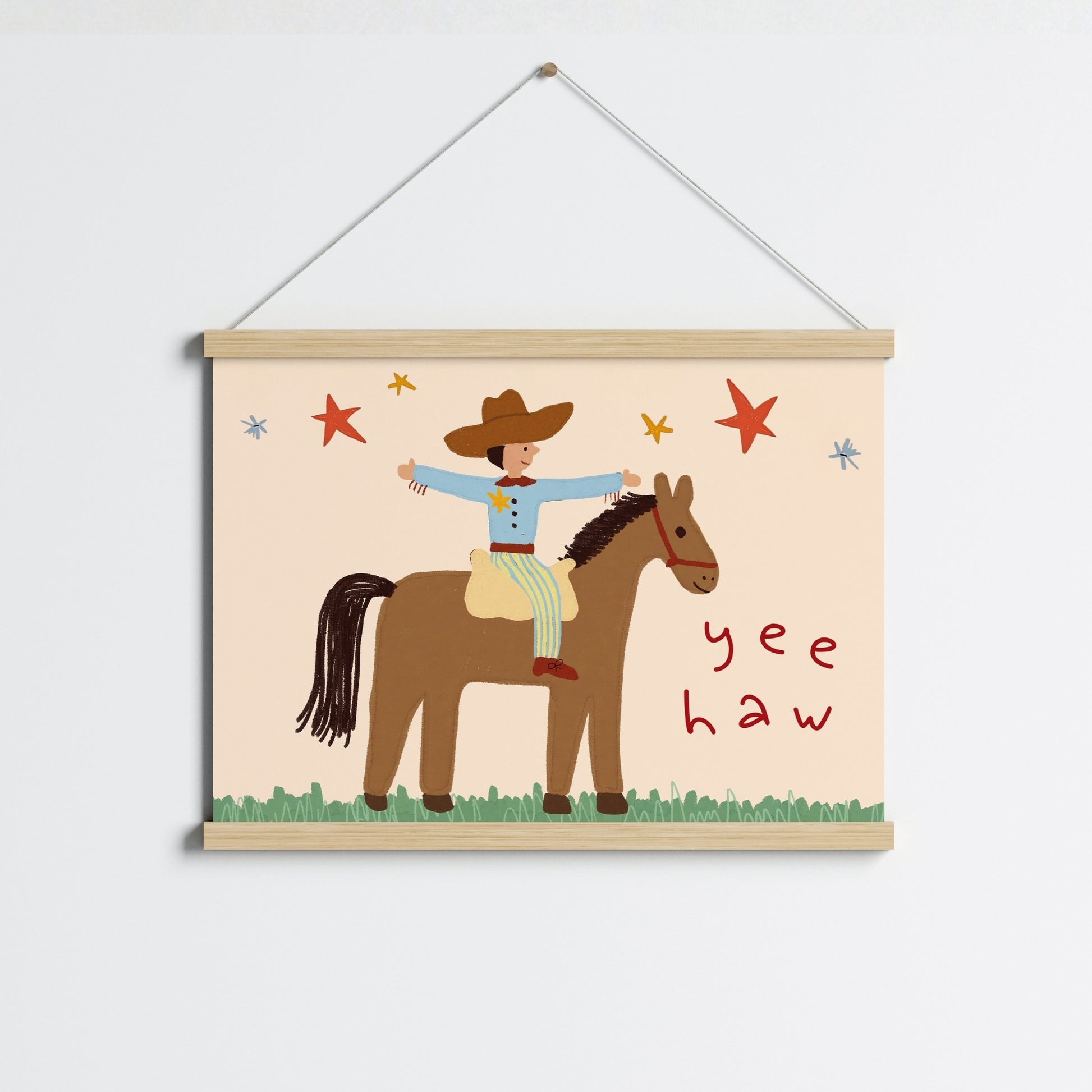 Western Kids Wall Art, Boys Room Decor