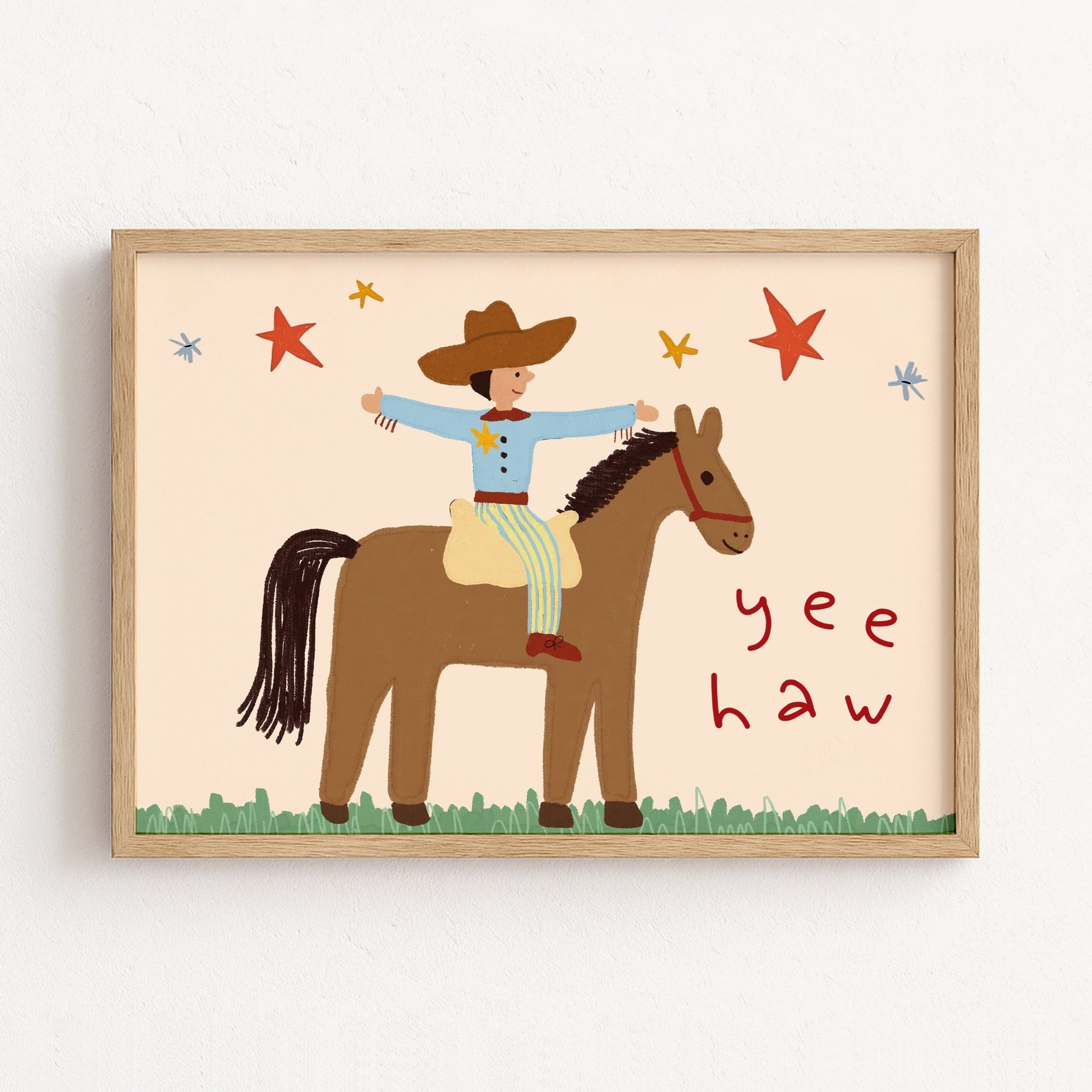 Western Kids Wall Art, Boys Room Decor