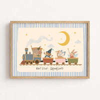 Next Stop Dreamland – Poster fürs Kinderzimmer