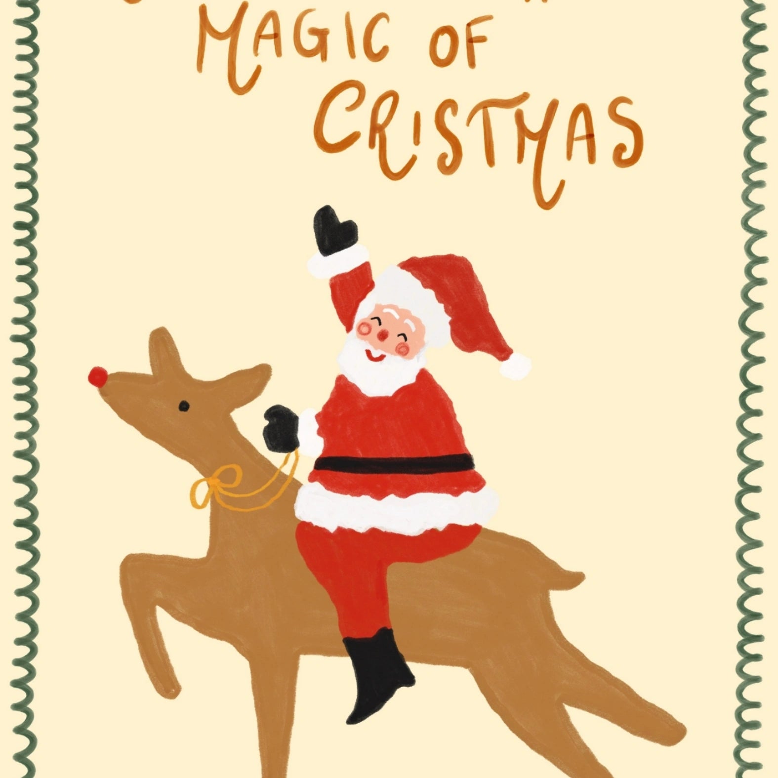 Santa and Reindeer Christmas