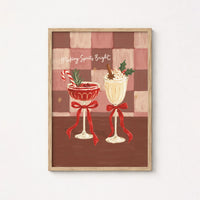 Making Spirits Bright Cocktails – Christmas Wall Art