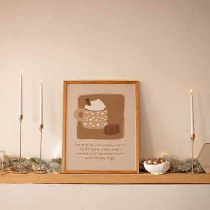 Hot Cocoa Christmas Wall Art