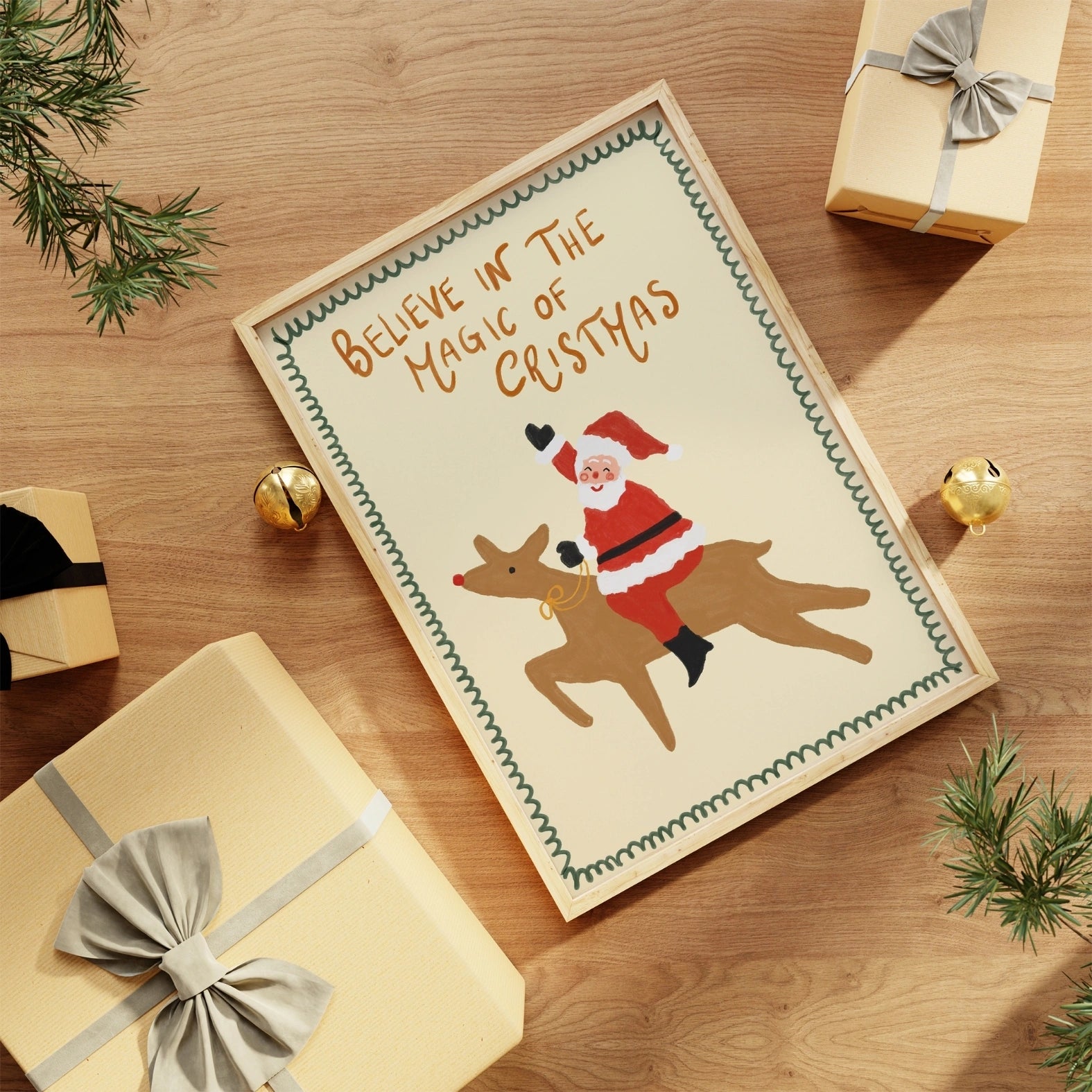 Santa and Reindeer Christmas