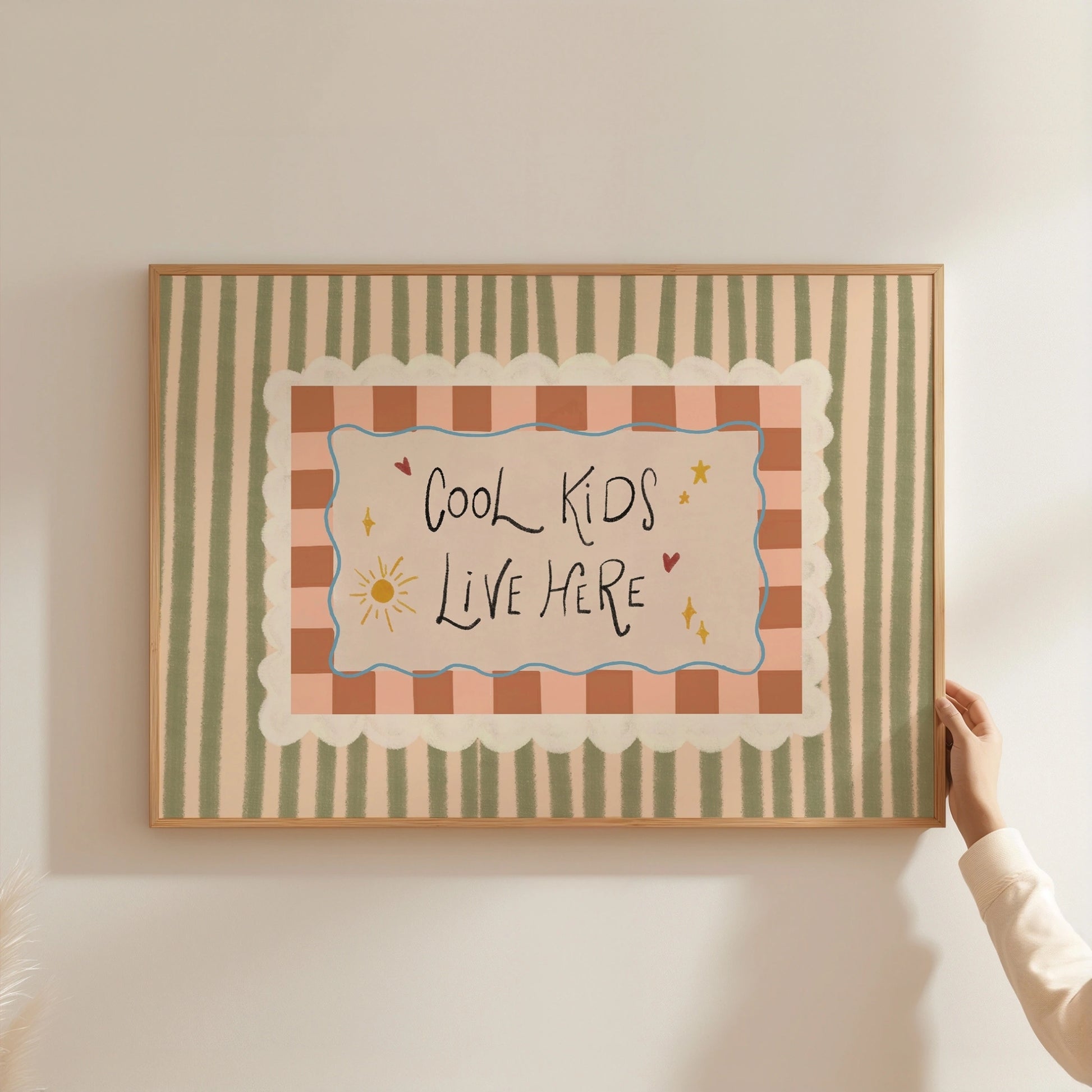 Cool Kids Live Here Nursery Print