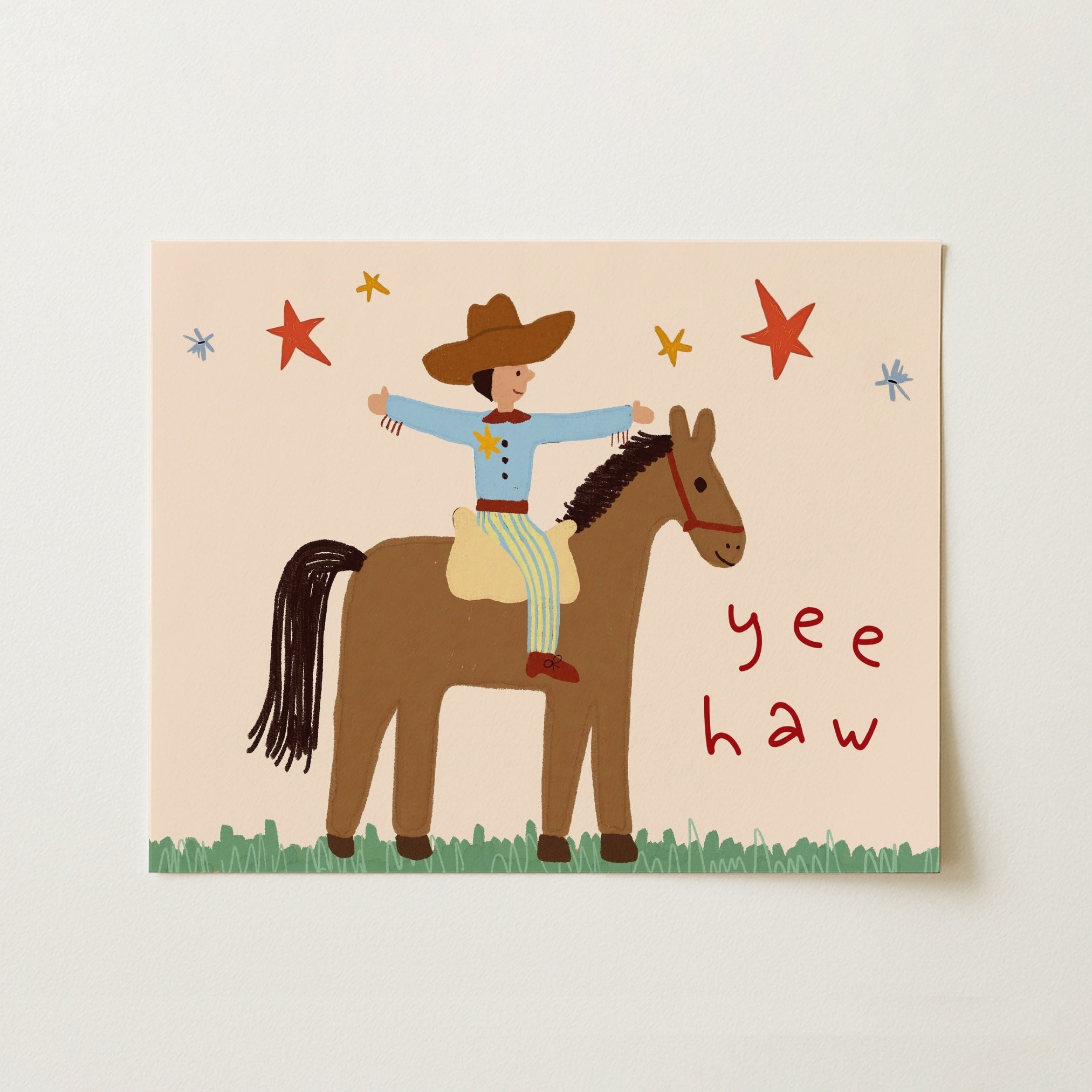 Western Kids Wall Art, Boys Room Decor