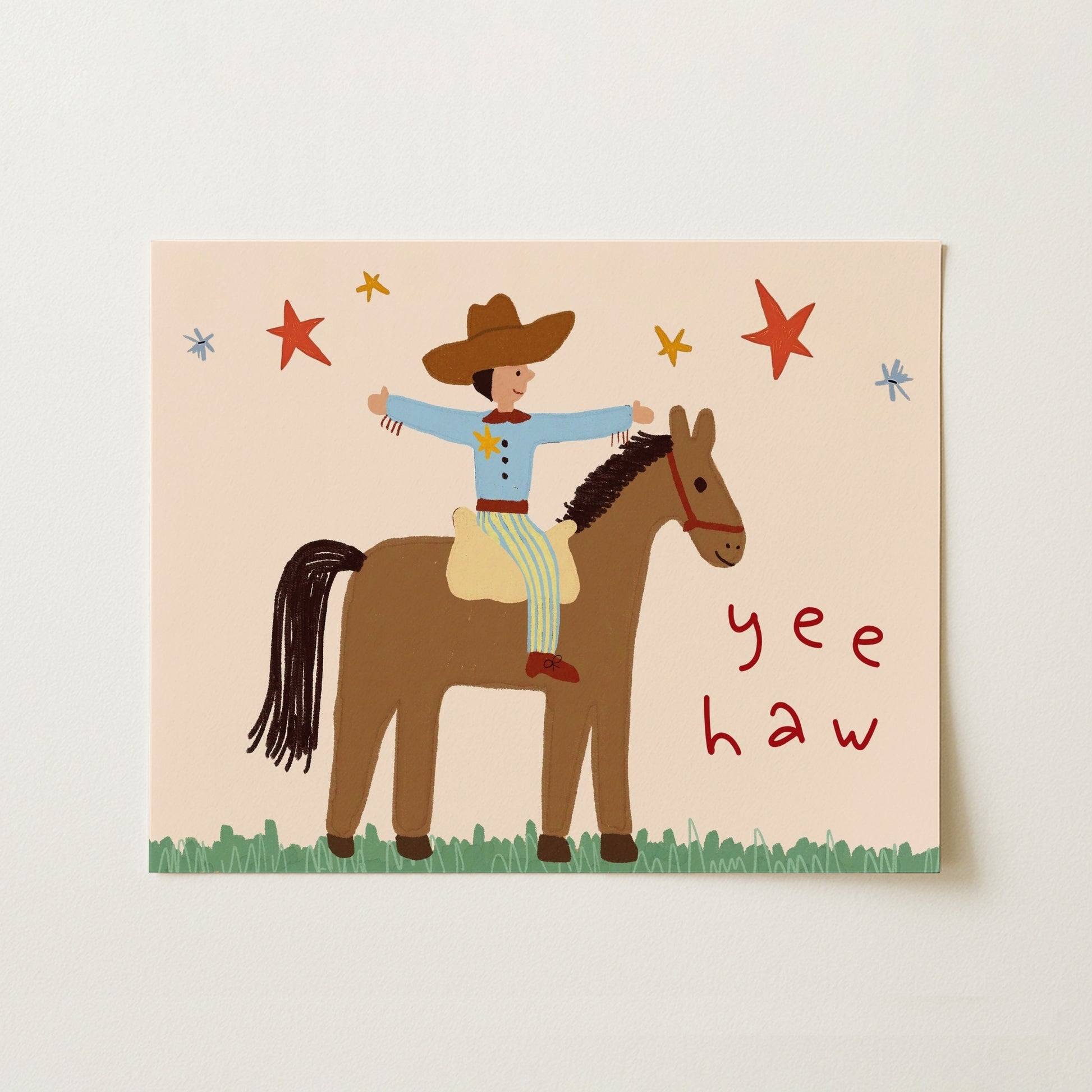 Western Kids Wall Art, Boys Room Decor