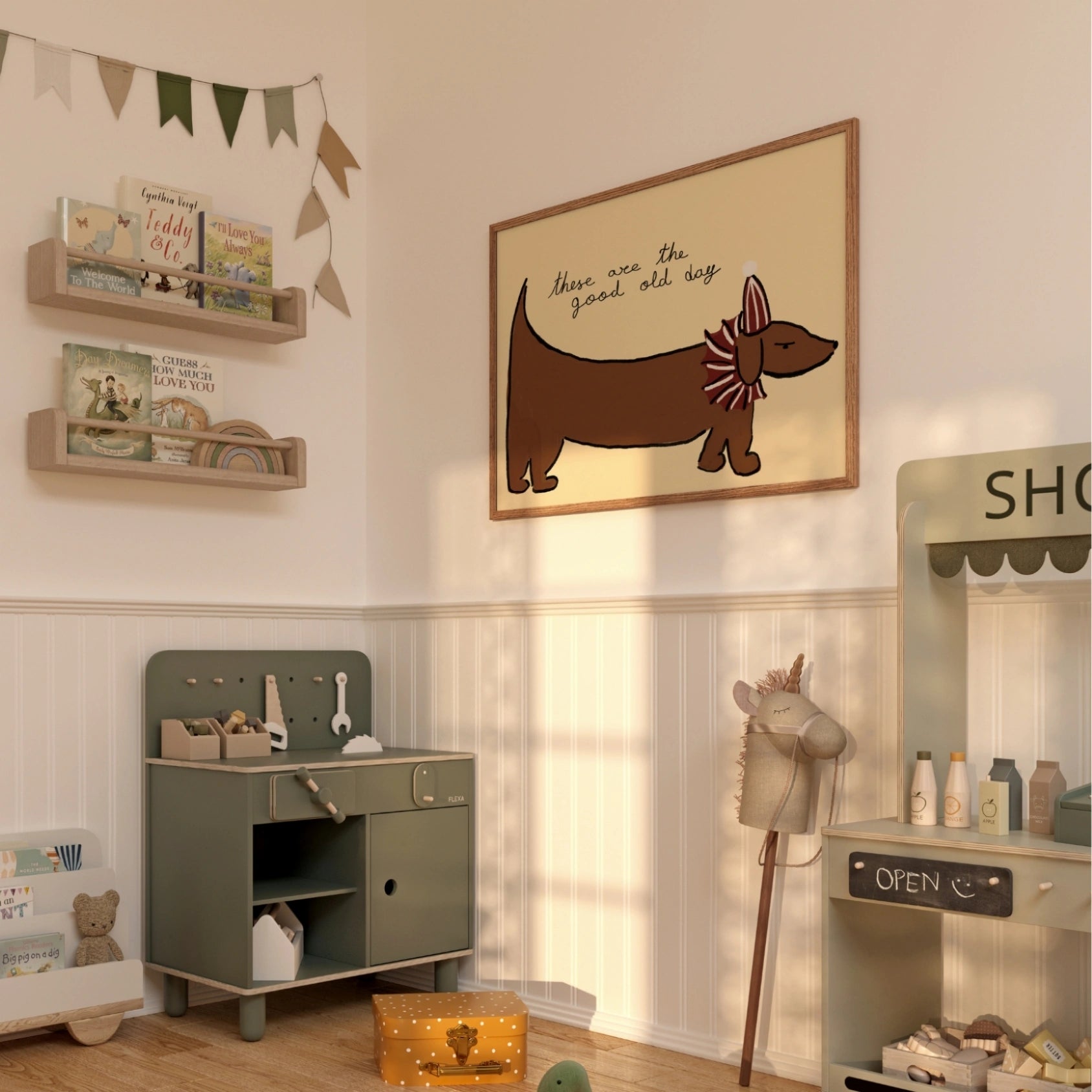 Stampa del circo del bassotto