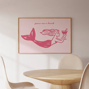 Pour Me a Drink Mermaid – Décoration murale côtière