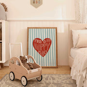 Happy Place Heart – Nursery & kids wall art