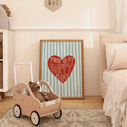 Happy Place Heart Wall Art