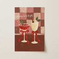 Making Spirits Bright Cocktails – Christmas Wall Art