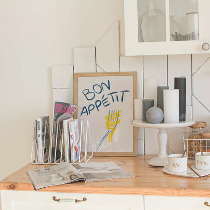 Bon Appétit Kitchen Wall Art – Food Quote Print
