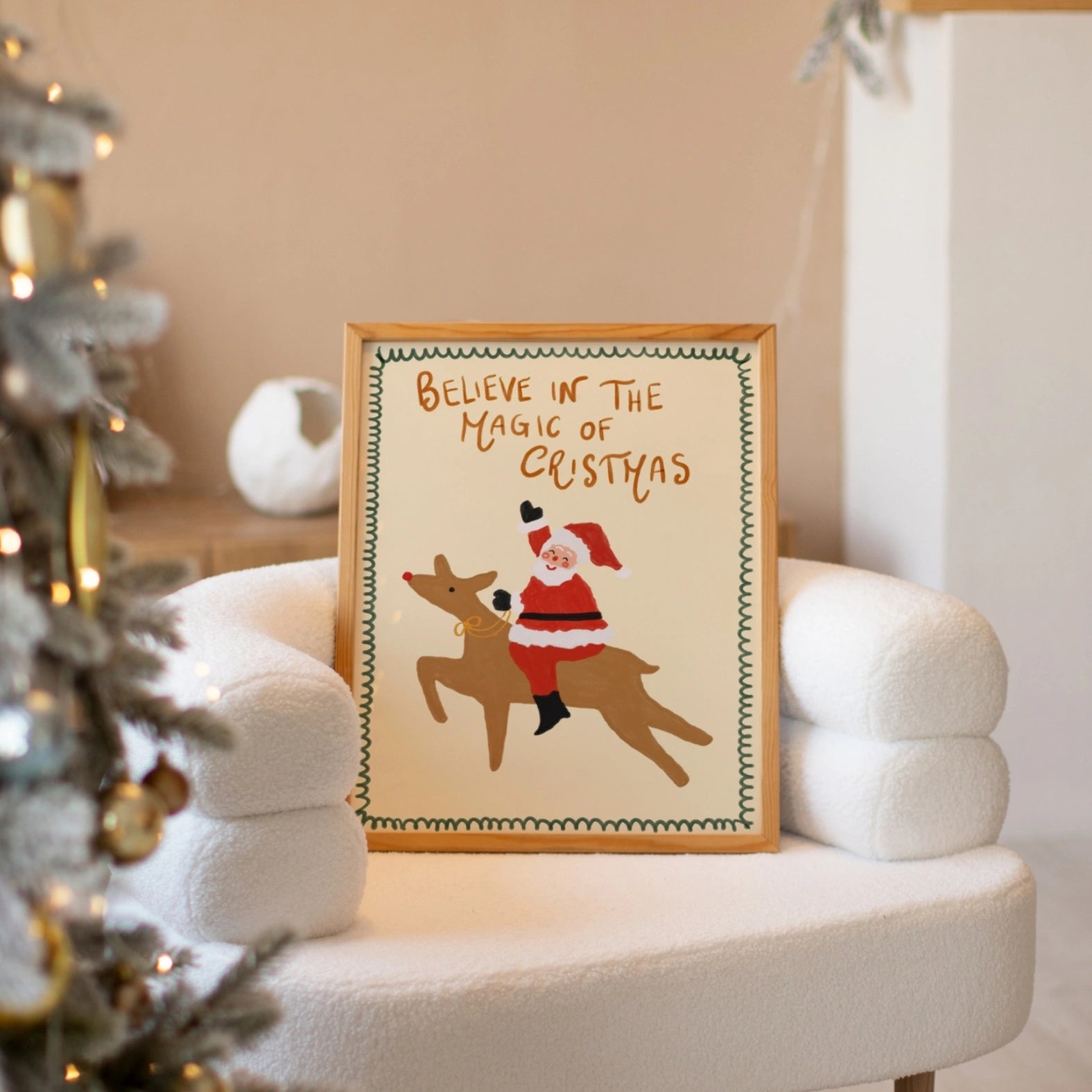 Santa and Reindeer Christmas