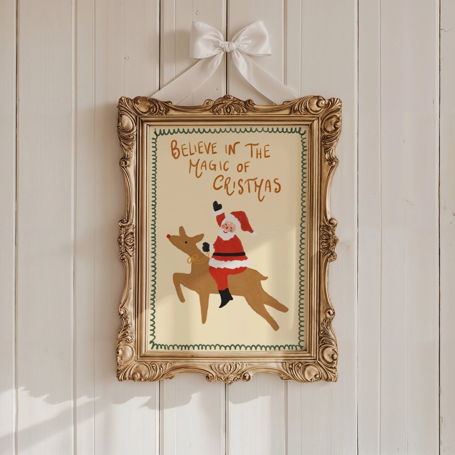 Santa and Reindeer Christmas