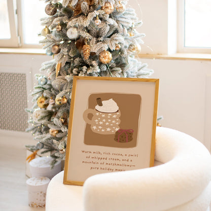Hot Cocoa Christmas Wall Art