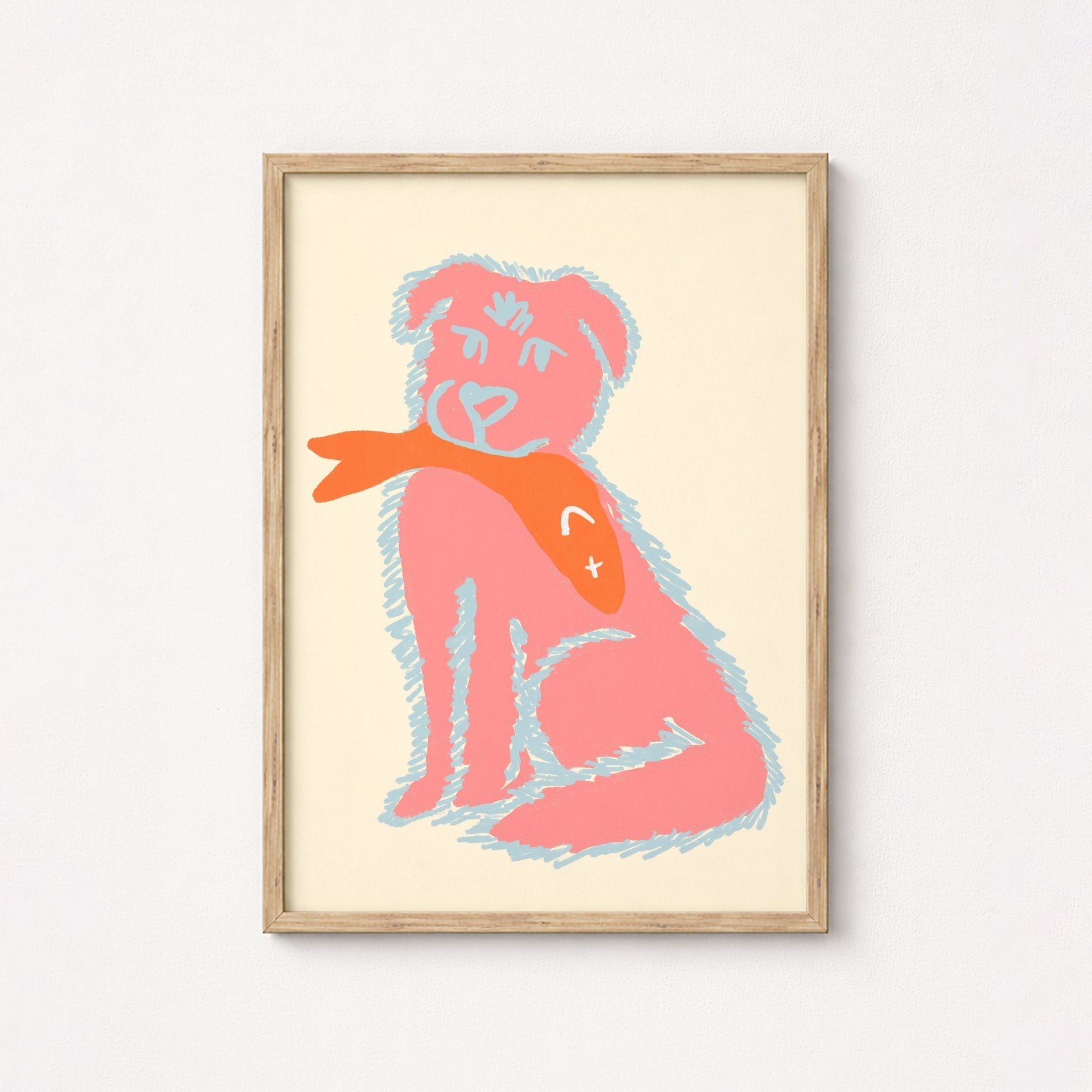 Funny Pop Animal Print - Bold Coastal Poster, Coastal Wall Decor