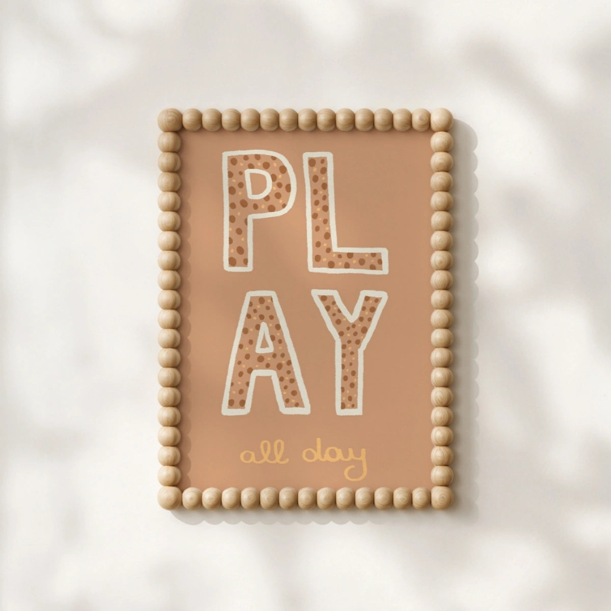 Minimalist Typography Poster, Colorful Kids Decor