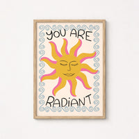 Trendy Sun Quote Print