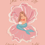 Girly Ocean Illustration – Coastal Wall Art