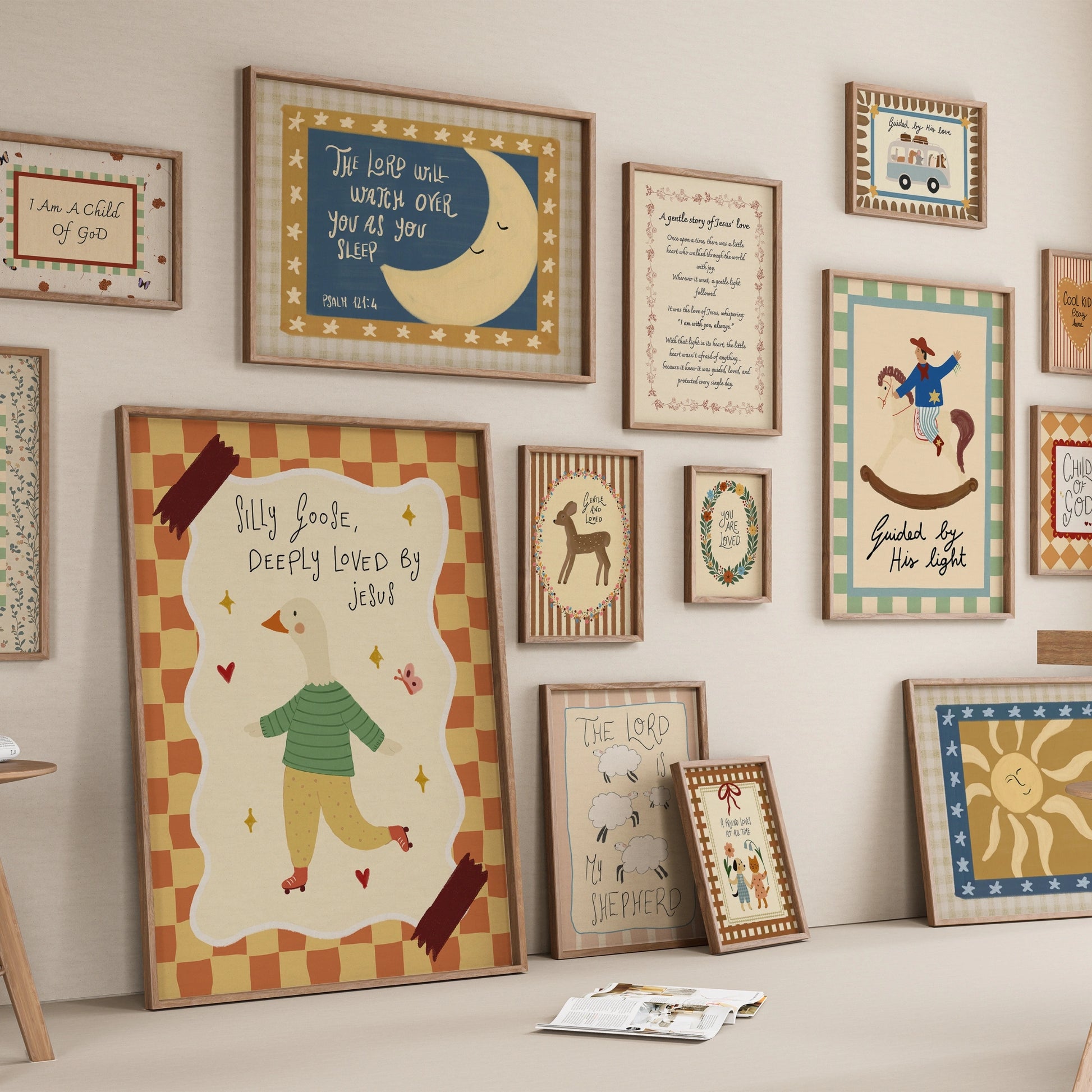 Handmade Christian Nursery, over 50 prints