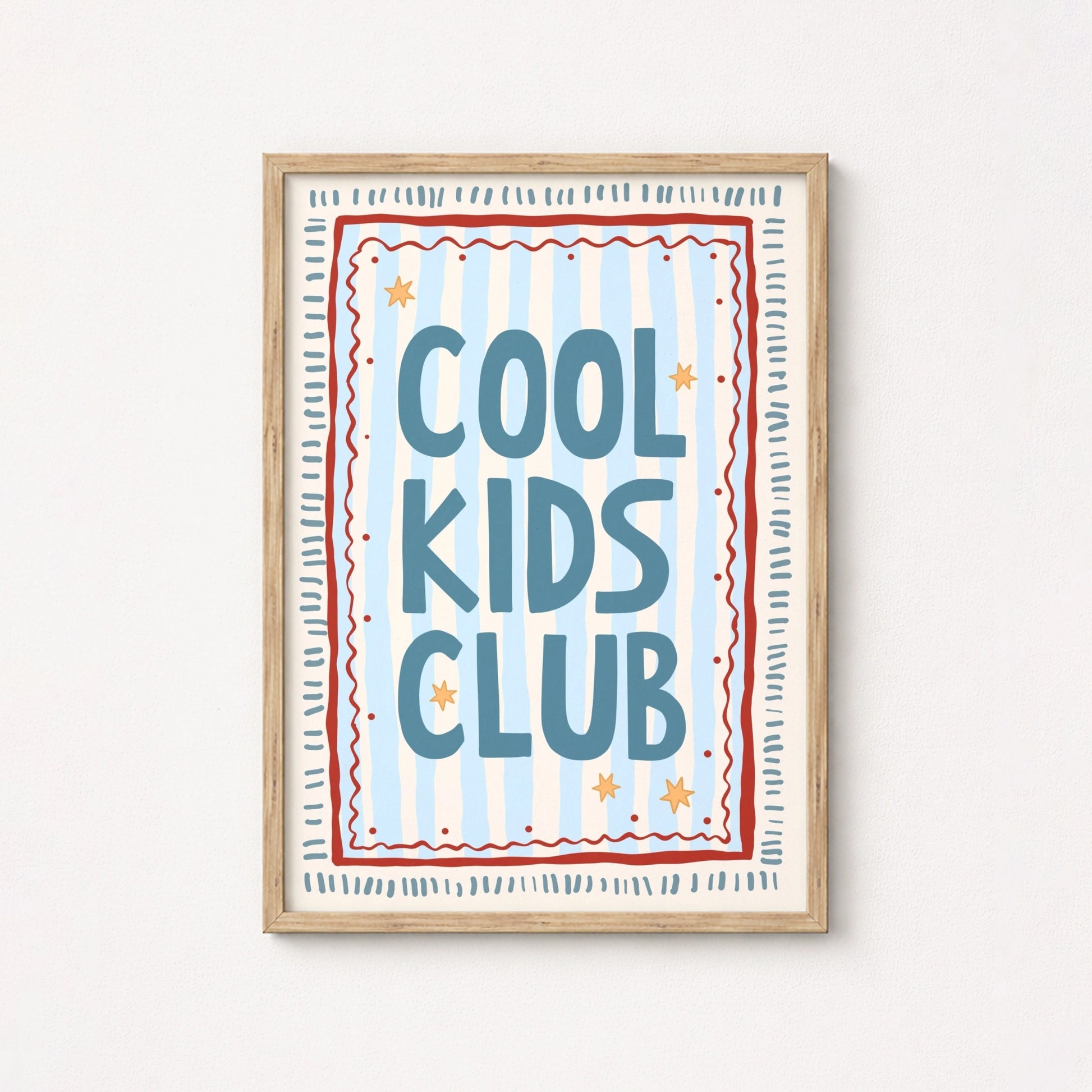 Cool Kids Club Nursery Print