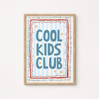 Cool Kids Club Nursery Print
