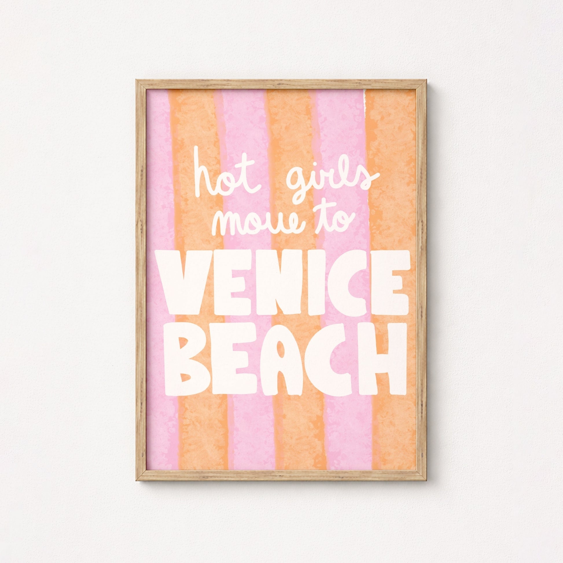 Venice Beach Wall Art Print - Hot Girls Summer Poster