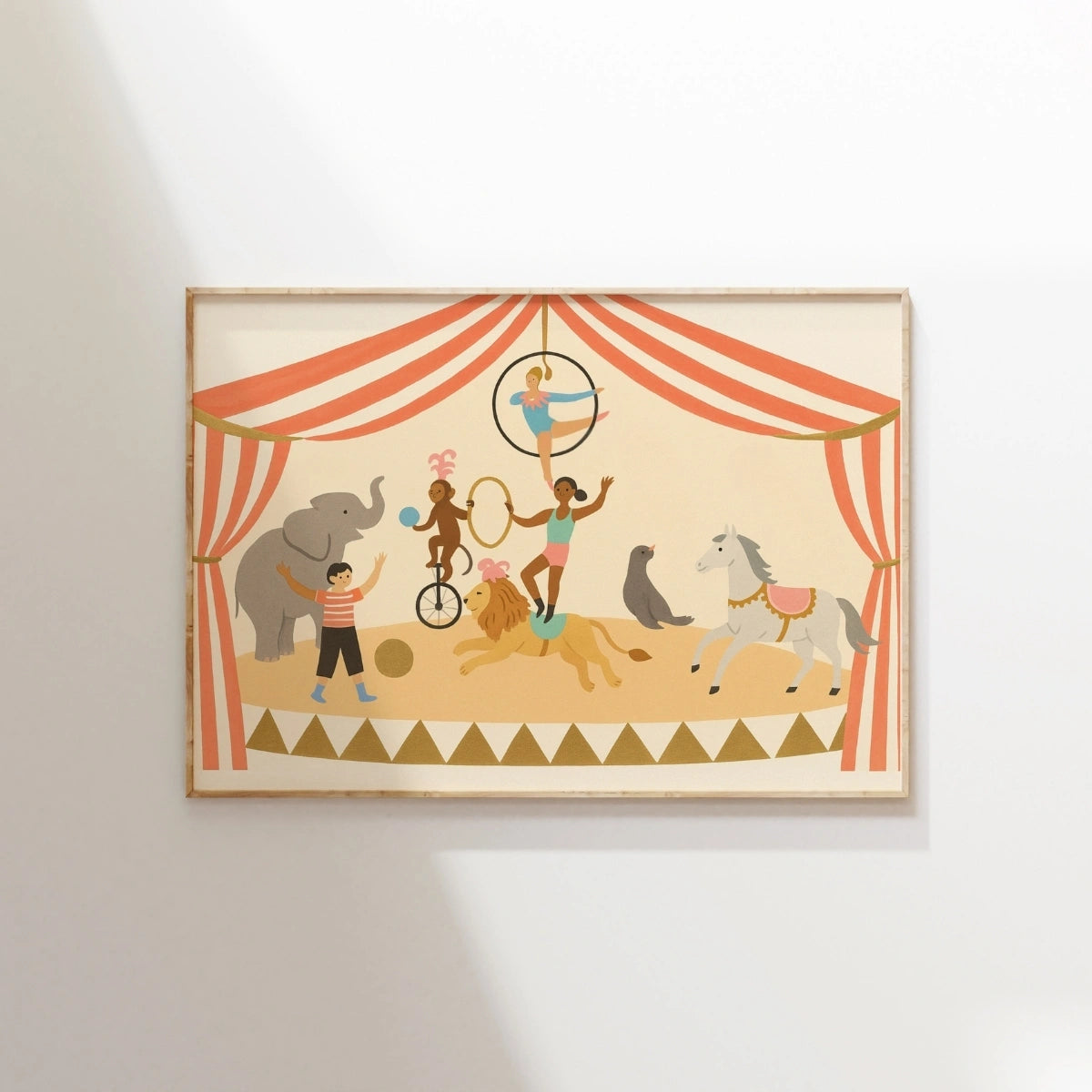 Circus Nursery Print - Colorful Carnival Wall Art for Kids, Circus Nursery Decor