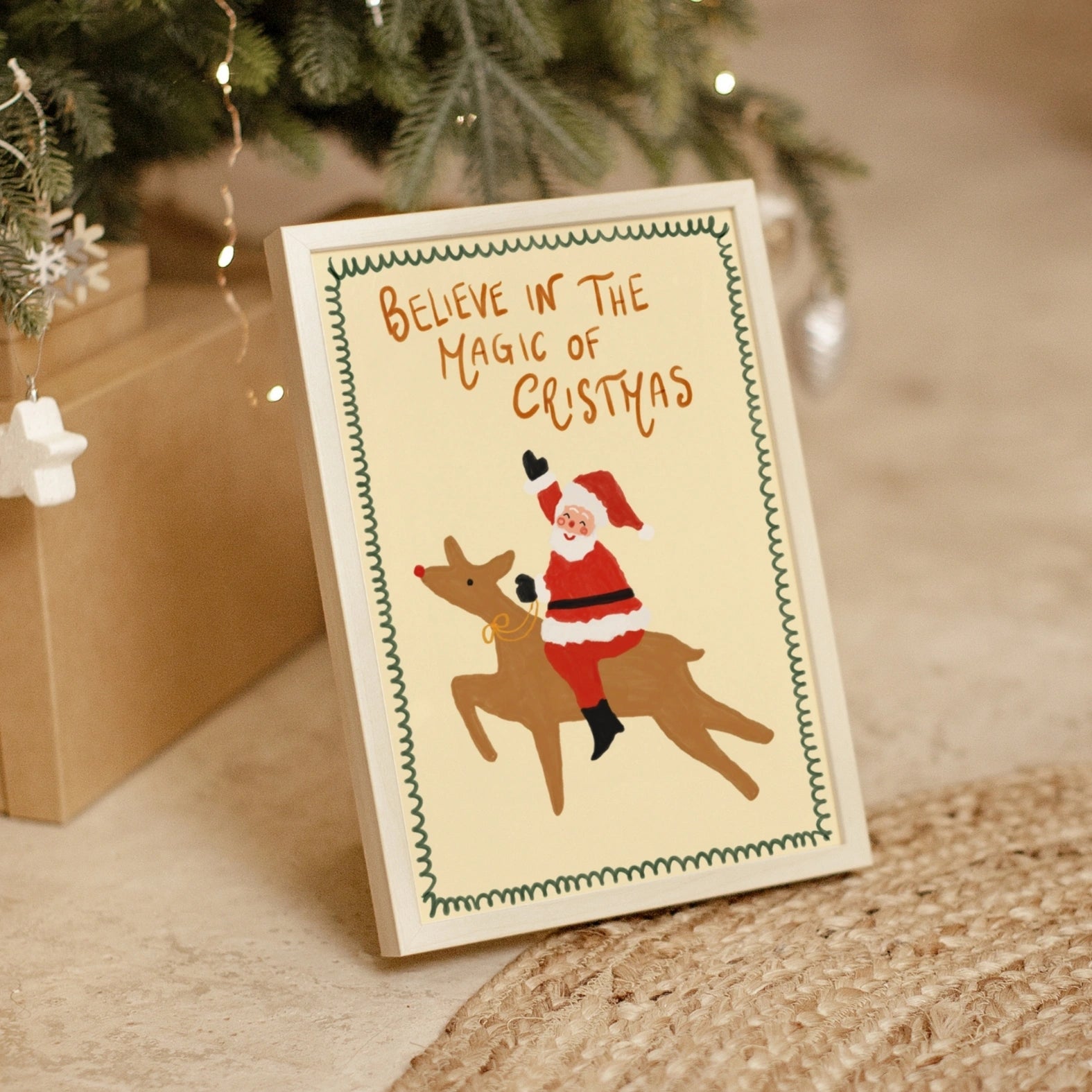 Santa and Reindeer Christmas