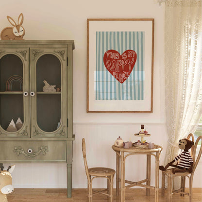 Happy Place Heart Wall Art