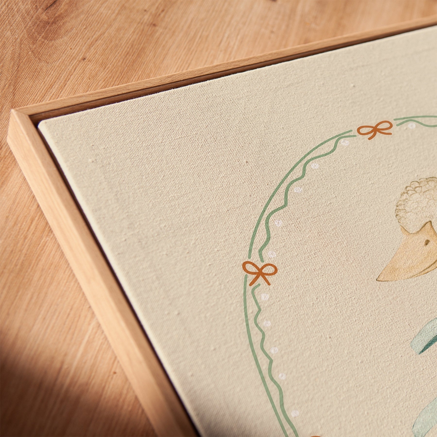 Quadro su tela con anatra riccia