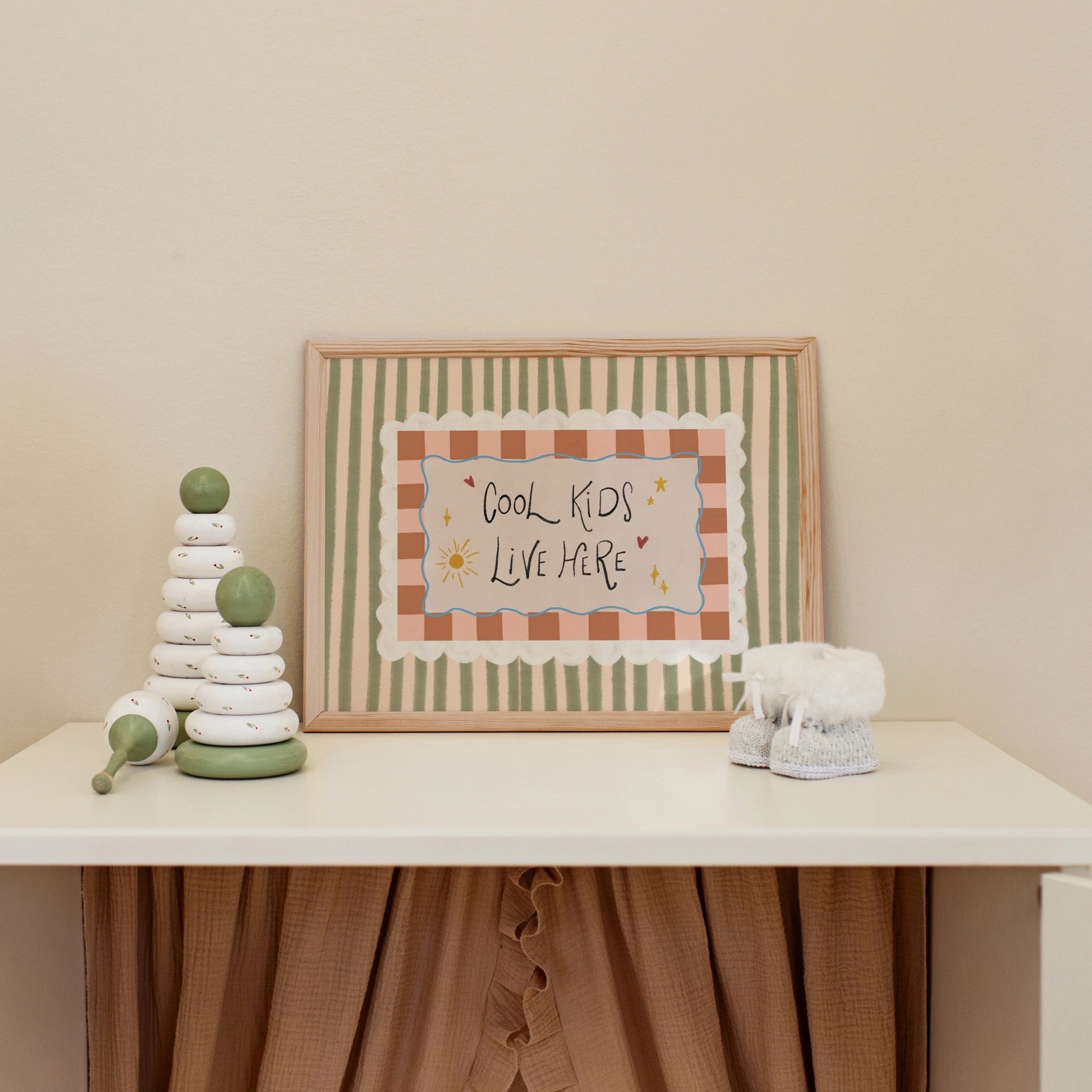 Cool Kids Live Here Nursery Print