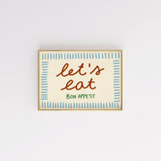 Let’s Eat Blue Border – Kitchen Wall Art