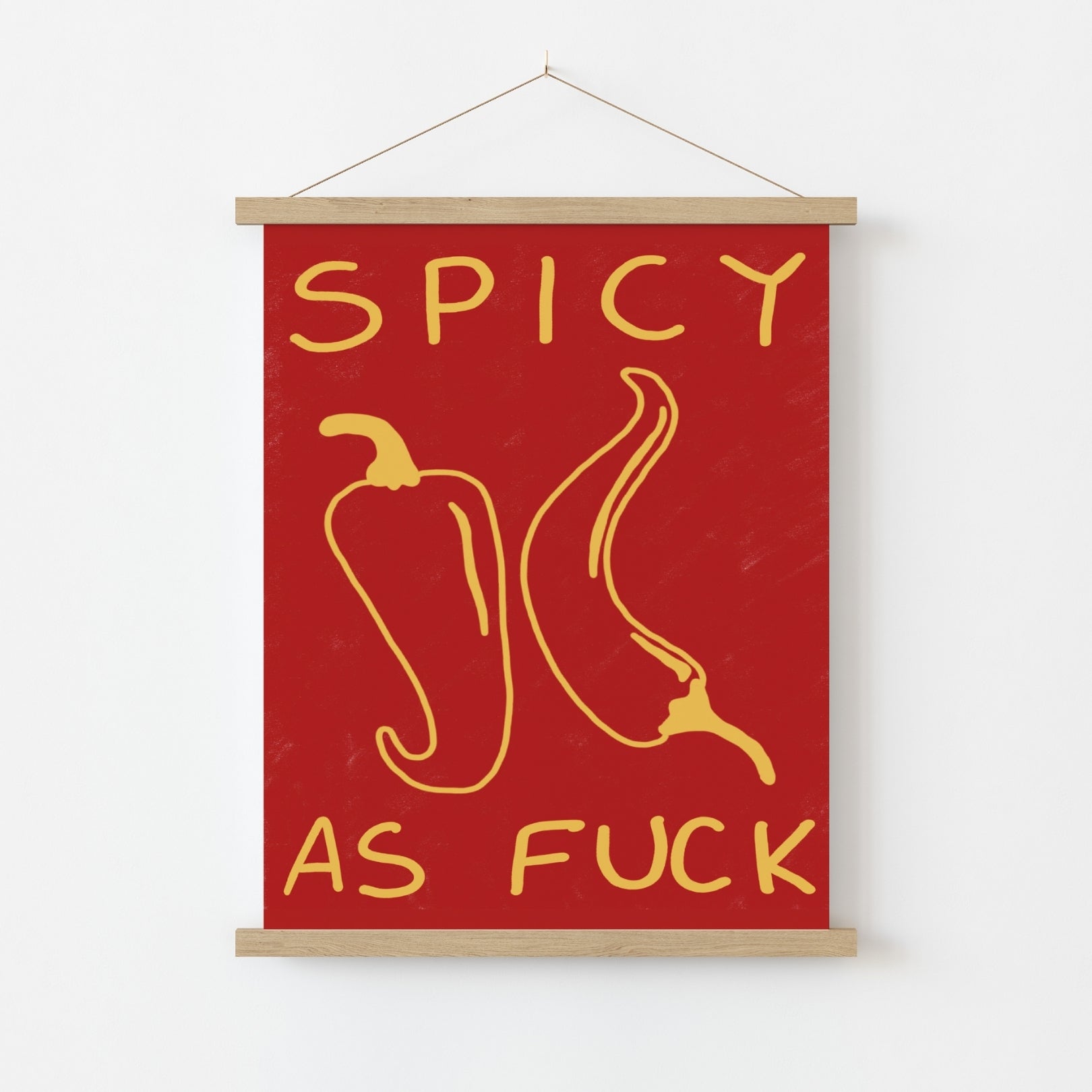 Spicy Kitchen Wall Art – Bold Typography Print