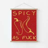 Spicy Kitchen Wall Art – Bold Typography Print