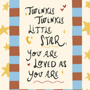 You Are Loved as You Are – Nursery & Kids Wall Art