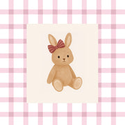 Cute Brown Rabbit – Poster per bambini