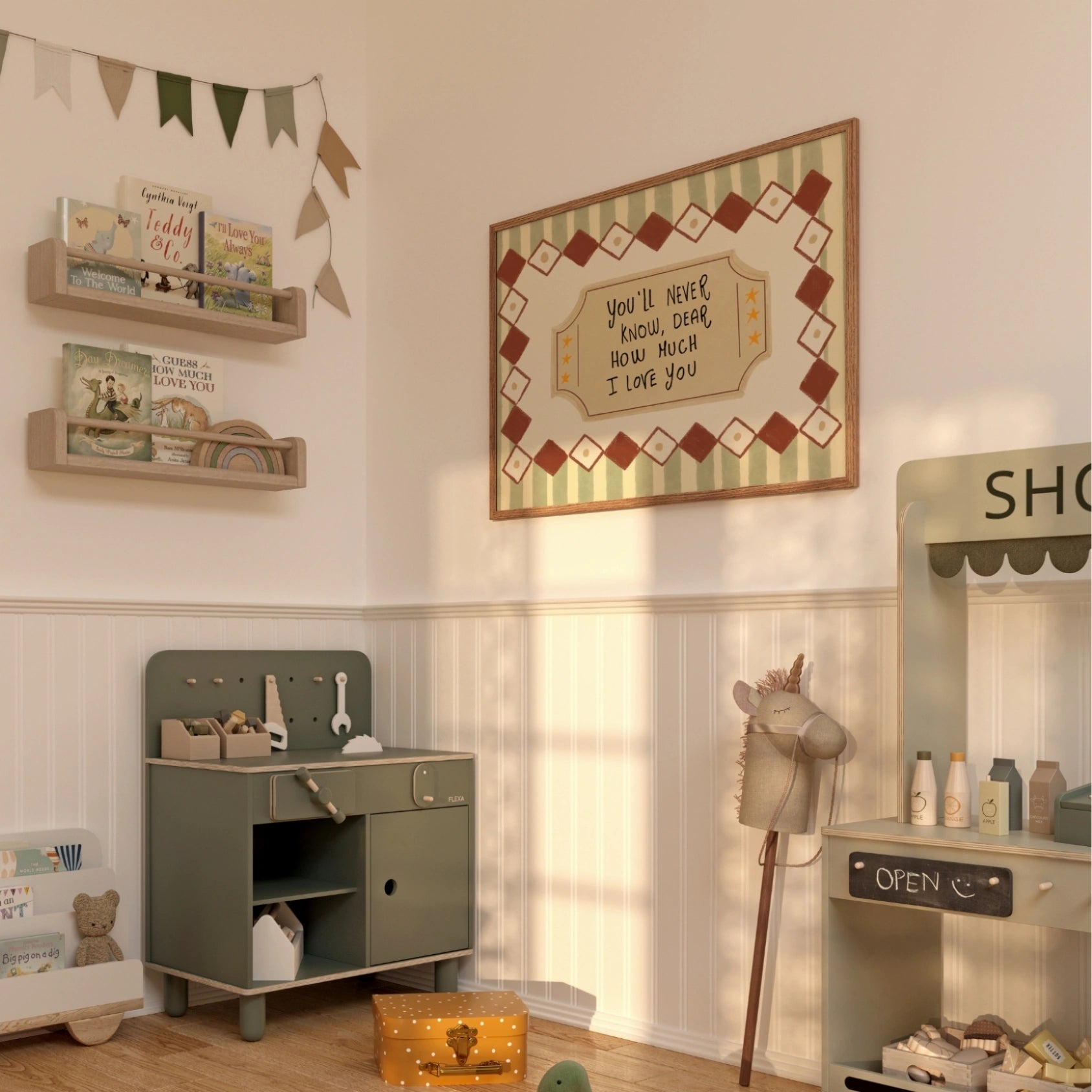 Decorazioni retrò stravaganti per bambini