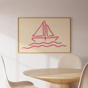 Sailboat Line – Coastal Wall Art