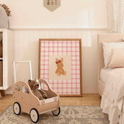 Cute Brown Rabbit – Poster per bambini