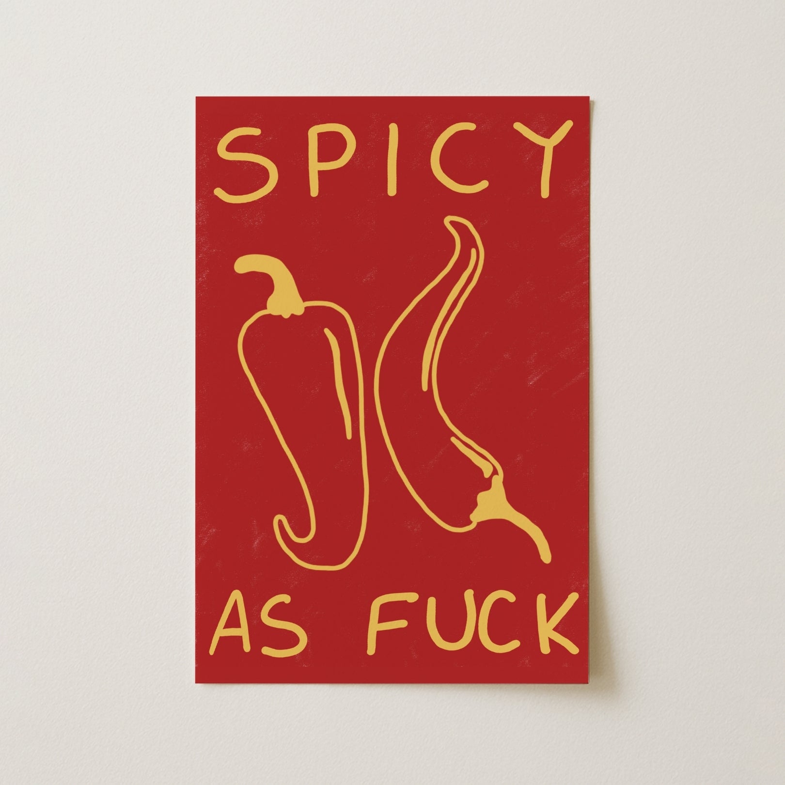 Spicy Kitchen Wall Art – Bold Typography Print