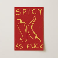 Spicy Kitchen Wall Art – Bold Typography Print